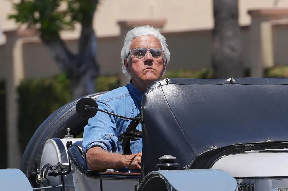 Jay Leno Wears an Eye Patch After Sustaining Injuries From Falling Down a Hill 196