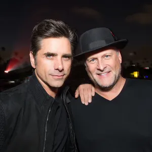 John Stamos defends wearing bald cap to support Dave Coulier