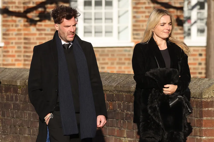 Jordan North and Sian Welby Liam Payne Famous Friends and Family Attend Funeral