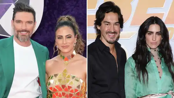 Las parejas de famosos Julian Gil con Valeria Martin y Bárbara de Regil con Fernando Schoenwald