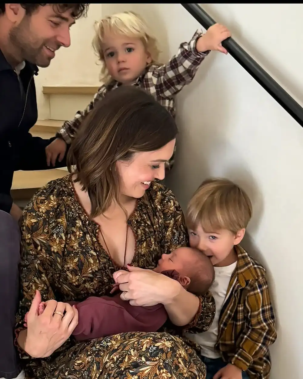 Mandy Moore Posts Sweet Family Pic With New Baby: 'Oh So Thankful