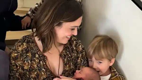 Mandy Moore Posts Sweet Family Pic With New Baby: 'Oh So Thankful