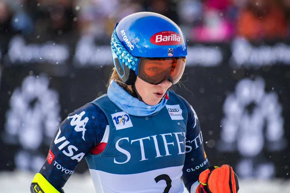 Mikayla Shiffrin Falls