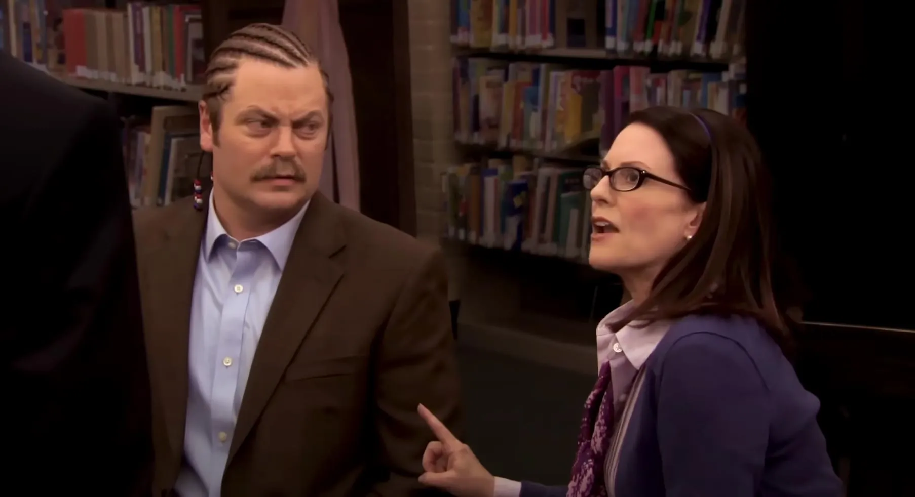 Nick Offerman and Megan Mullallys Relationship Timeline Marriage Touring and More