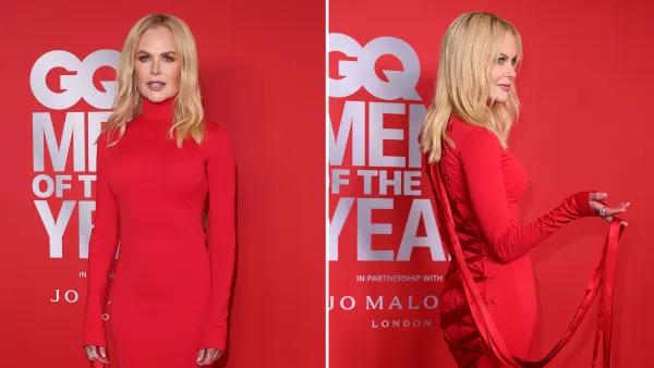 Nicole Kidman Wears All Red at GQ 2024 Men of the Year Awards