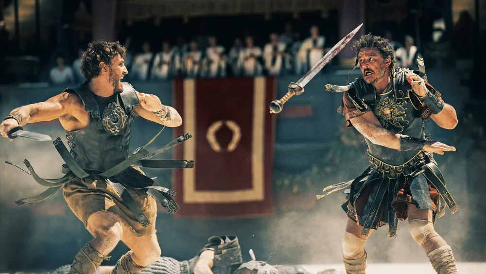 Paul Mescal Kissed Pedro Pascal in Cut Gladiator II Moment