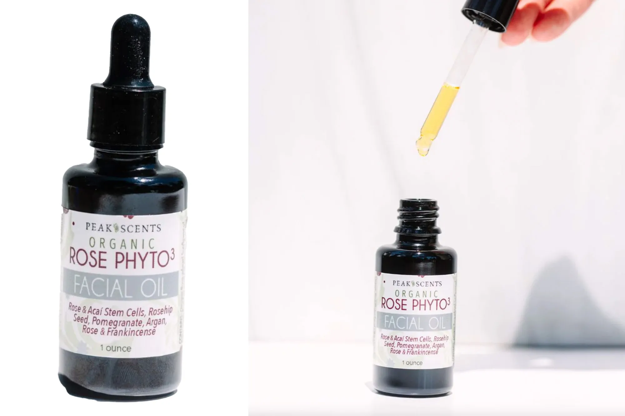 Peak Scents rose facial oil