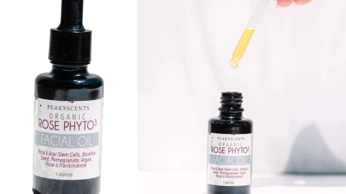 Peak Scents rose facial oil