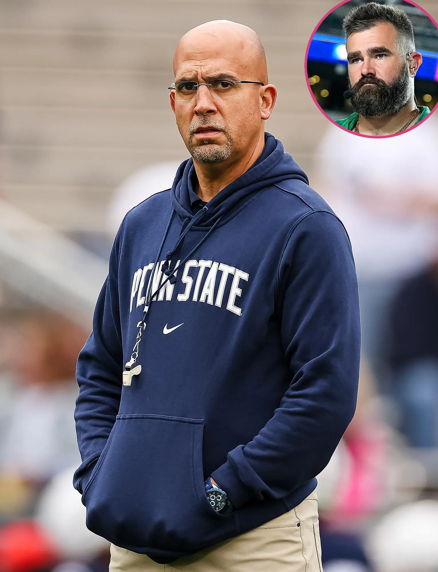 Penn State Coach James Franklin Wasnt Very Proud of Viral Incident Involving Jason Kelce on Campus
