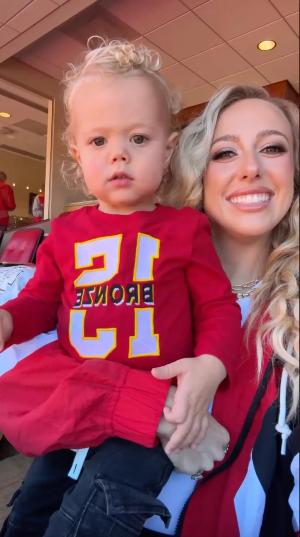 Pregnant Brittany Mahomes Shows Off Her Bouncy Blonde Curls at Chiefs Vs Broncos Game