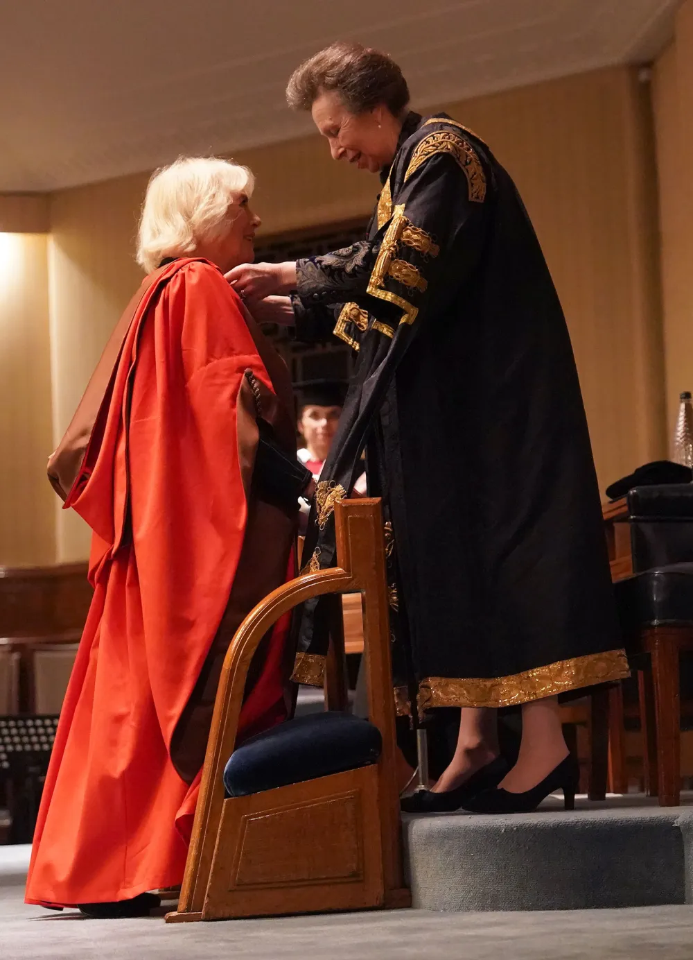 Princess Anne Presents Queen Camilla With an Honorary Doctorate Degree