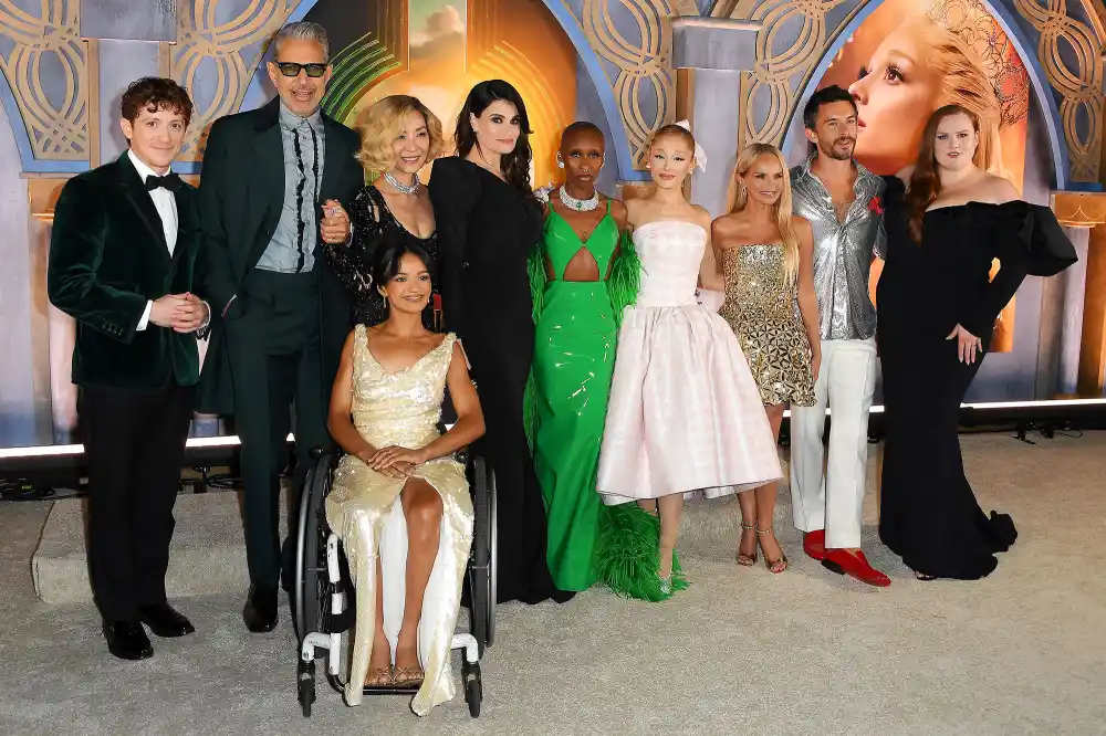 Promo Ariana Grande Ethan Slater Share Sweet Moment on Wicked Red Carpet