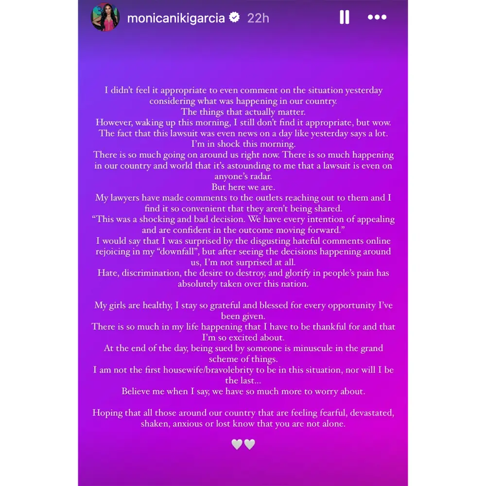 RHOSLC Monica Garcia Thinks It&rsquo;s Astounding People Care She Lost a Lawsuit Against Heather Gay