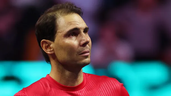 Rafael Nadal Cries During National Anthem Before Playing in the Final Match of His Career