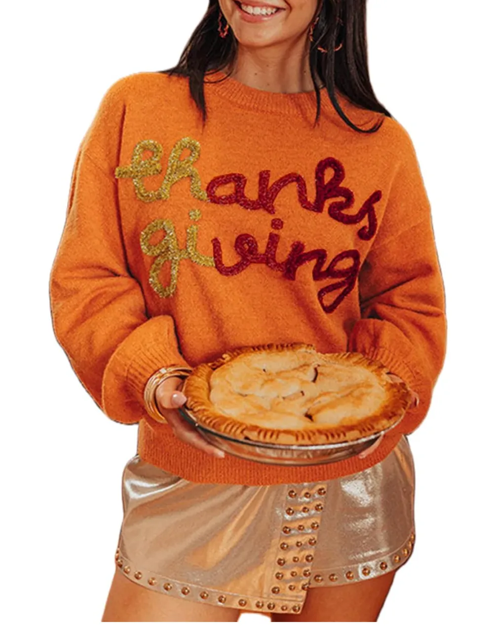 Yiulangde Cute Holiday Crewneck Sweater