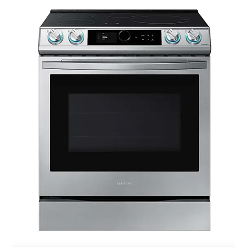 Samsung - 6.3 cu. ft. Slide-in Induction Range with Smart Dial, WiFi & Air Fry