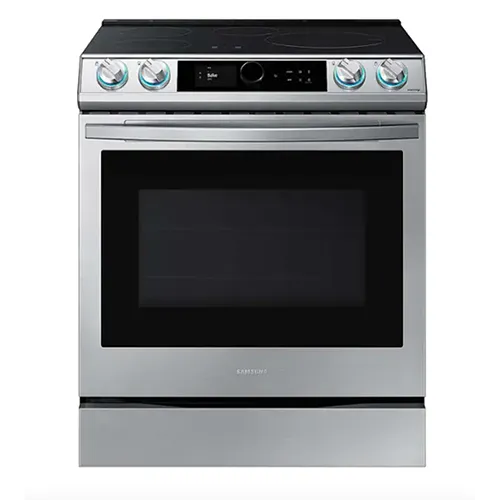 Samsung - 6.3 cu. ft. Slide-in Induction Range with Smart Dial, WiFi & Air Fry
