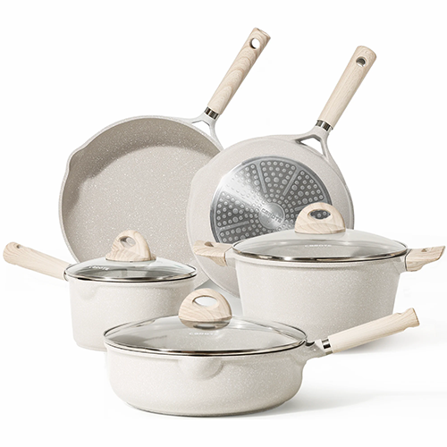 Carote 8-Piece Non-Stick Pots and Pans Set