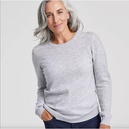 Charter Club 100% Cashmere Women's Long-Sleeve Crewneck