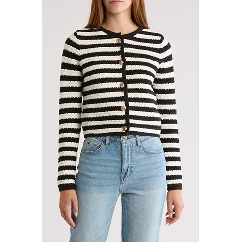Lush Stripe Formal Cardigan