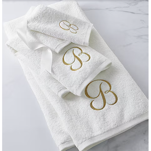 Avanti Monogram 3-pc. Bath Towel Set