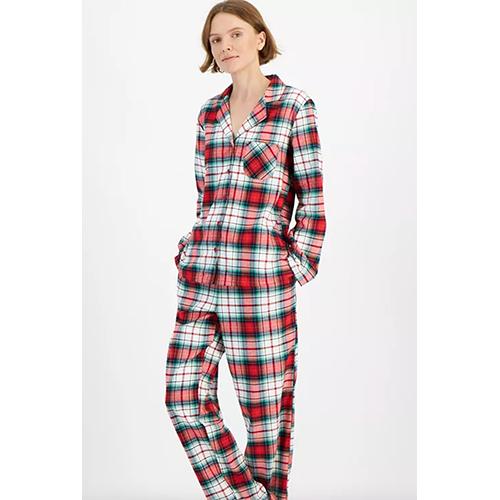 Holiday Lane Winterton Plaid Notch Collar Matching Family Pajamas Set
