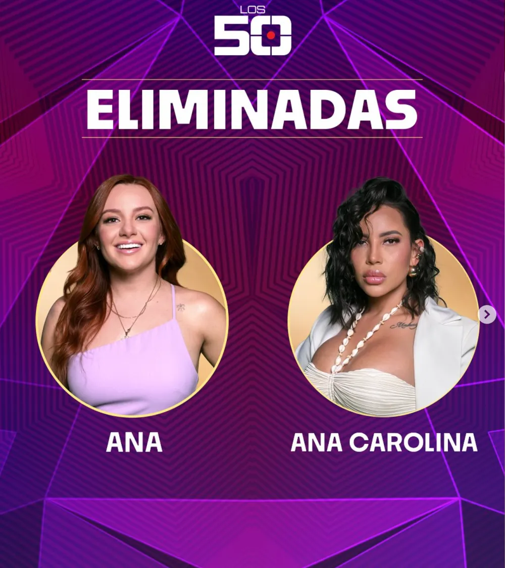 Ana y Ana Carolina, eliminadas de 'Los 50'