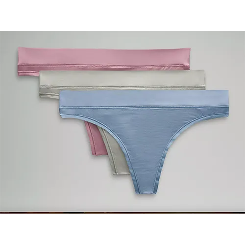 UnderEase Mid-Rise Thong Underwear