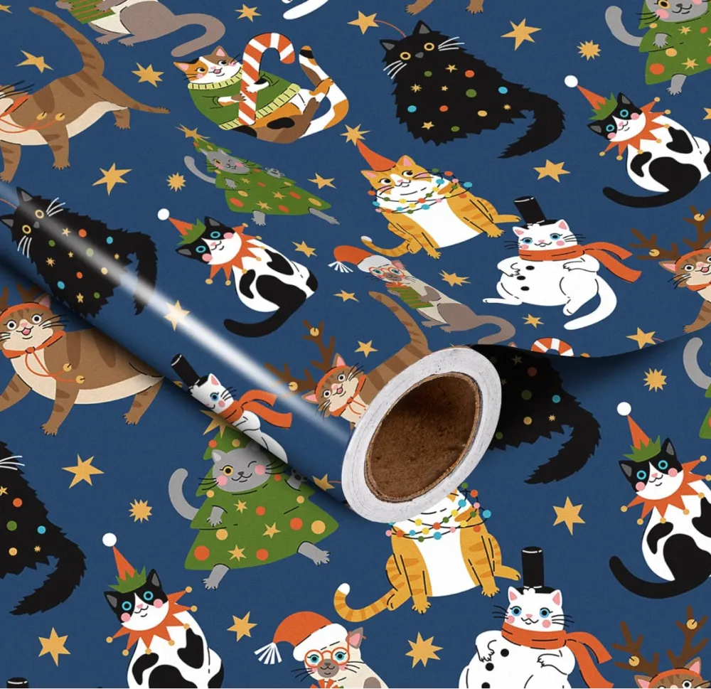 LeZakaa Christmas Wrapping Paper Roll