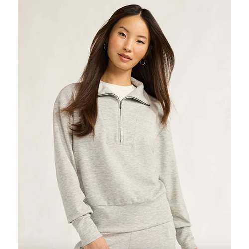 Scuba Knit Half Zip Sweatshirt
