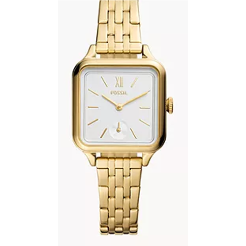 Colleen Three-Hand Gold-Tone Stainless Steel Watch