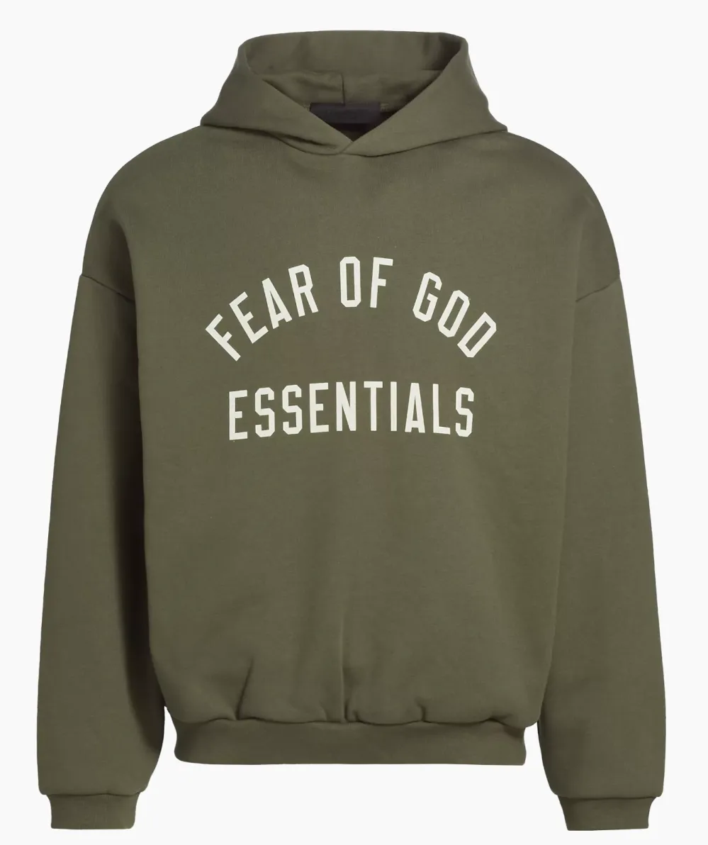 Fear of God Essentials Logo Fleece Hoodie