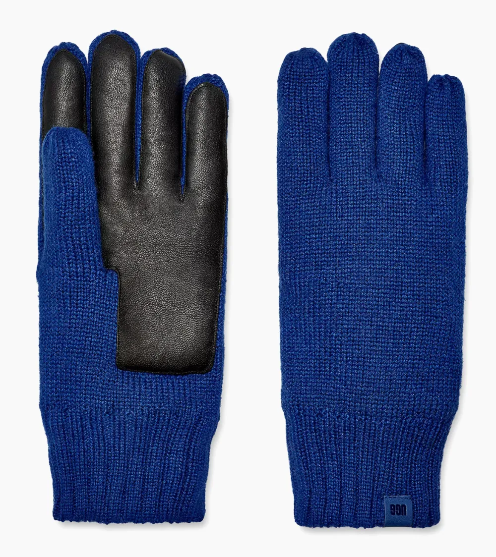 Ugg Unisex Knit Leather-Palm Gloves gifts