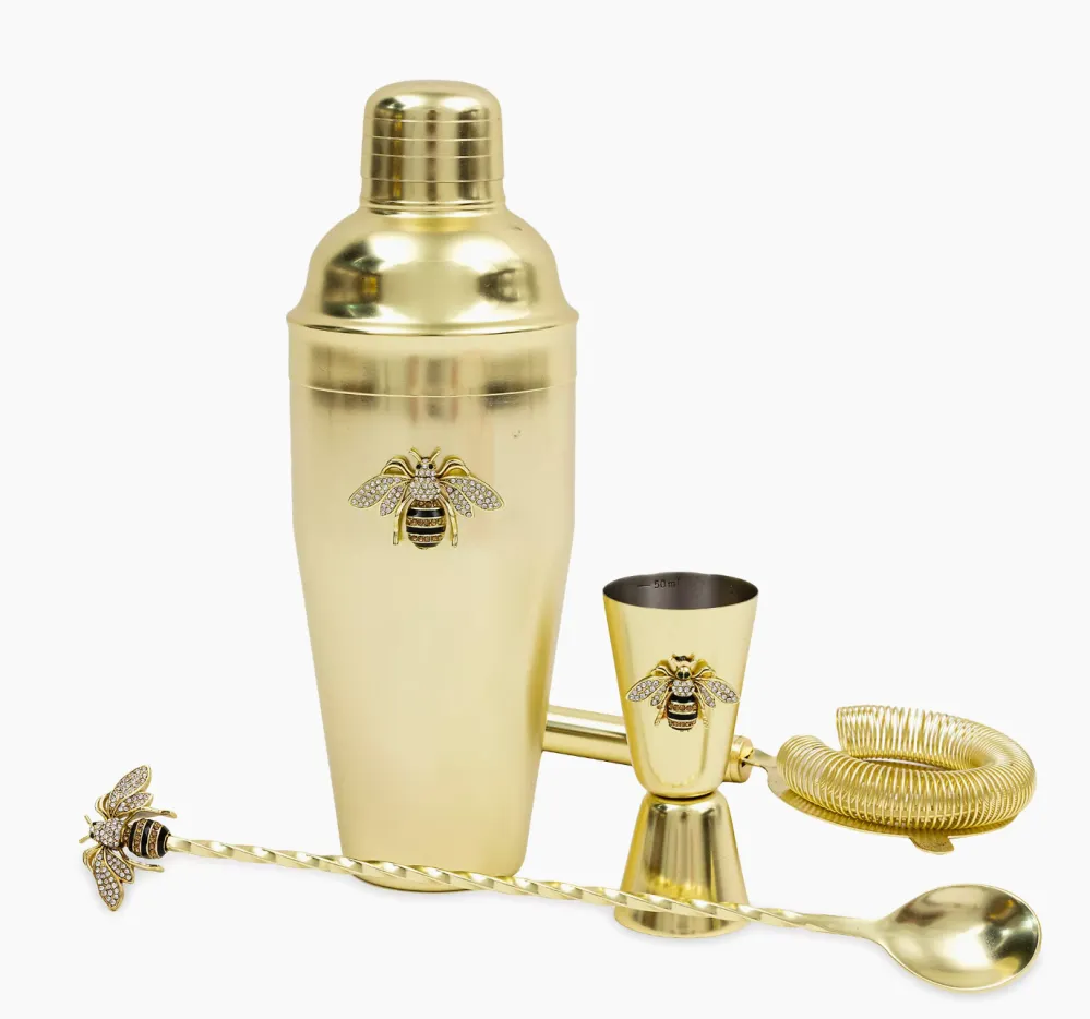 Joanna Buchanan Stripey Bee Cocktail Shaker Set