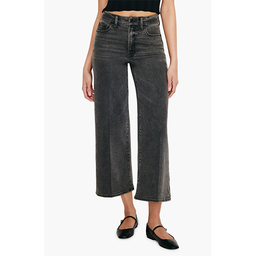 Good American Good Waist Crop Palazzo Jeans