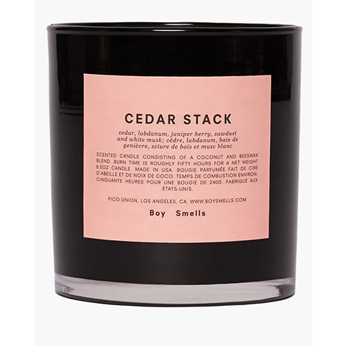 Boy Smells Cedar Stack Scented Candle