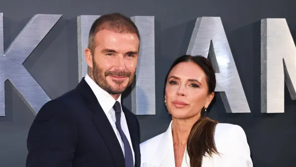 See David Beckham Go Shirtless for Workout With Wife Victoria Beckham