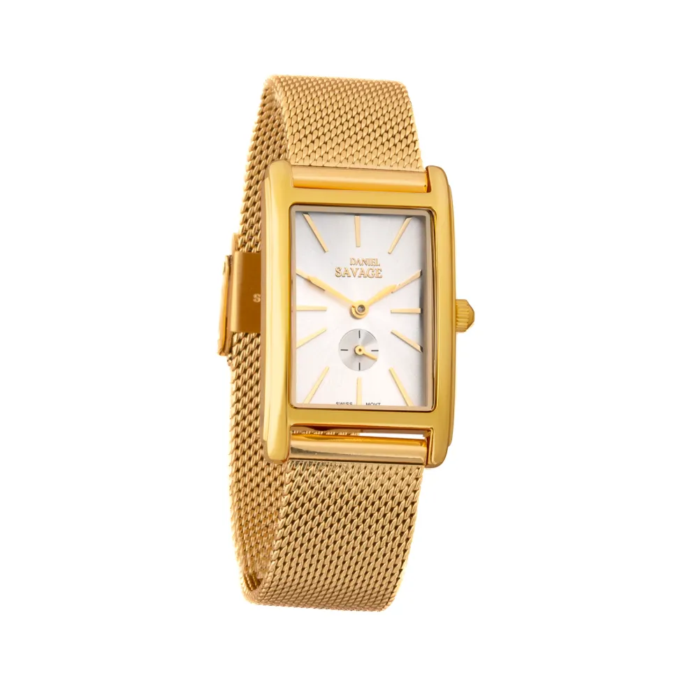 steel gold watch
