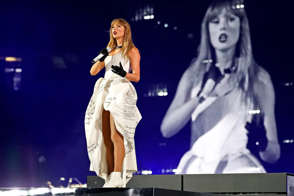 Taylor Swift Thanks 'Eras Tour' Dancers for Helping Change Mic Pack in Middle of Toronto Show