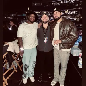 Taylor Swifts Brother Austin Enjoys Toronto Eras Tour Show With Travis Kelces BFF