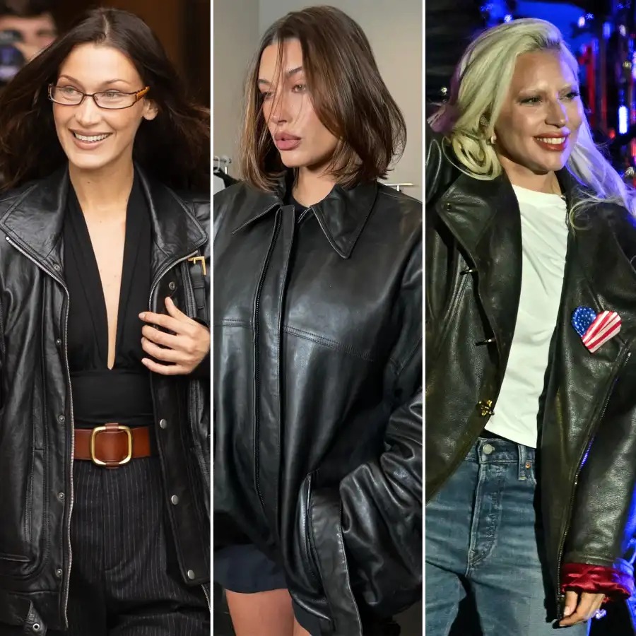 The 2024 Leather Jacket Trend Loved By Celebrities