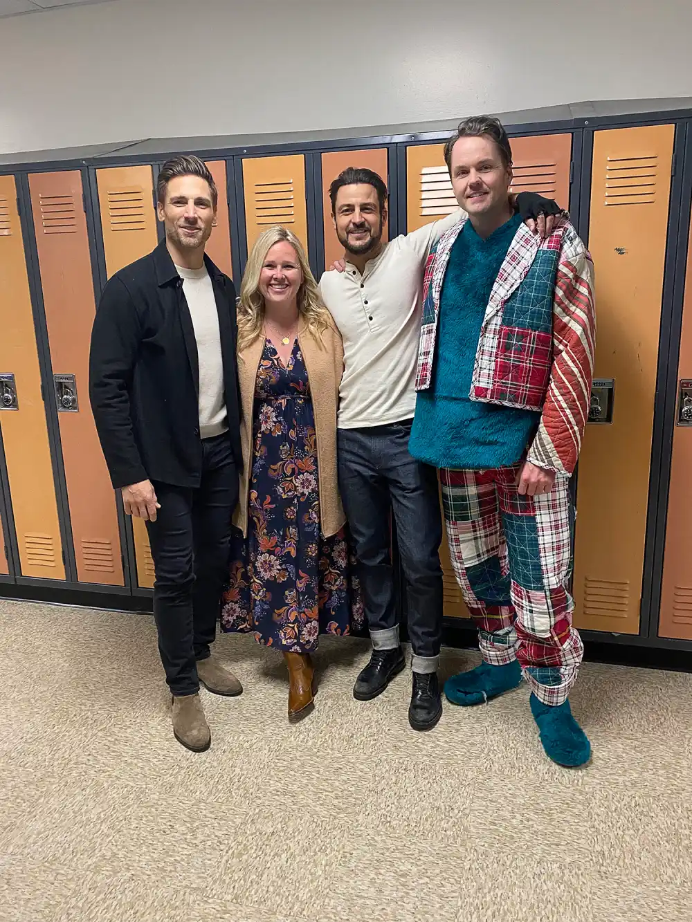 What&rsquo;s a Hallmark Holiday Movie Set Like? Us Takes You Behind-the-Scenes on &lsquo;Three Wiser Men and a Boy&rsquo;