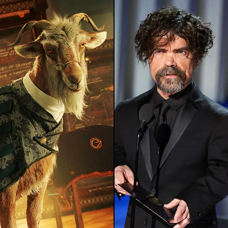 Wicked Characters vs Their Actors in Real Life Peter Dinklage Doctor Dillamond (goat) 0344