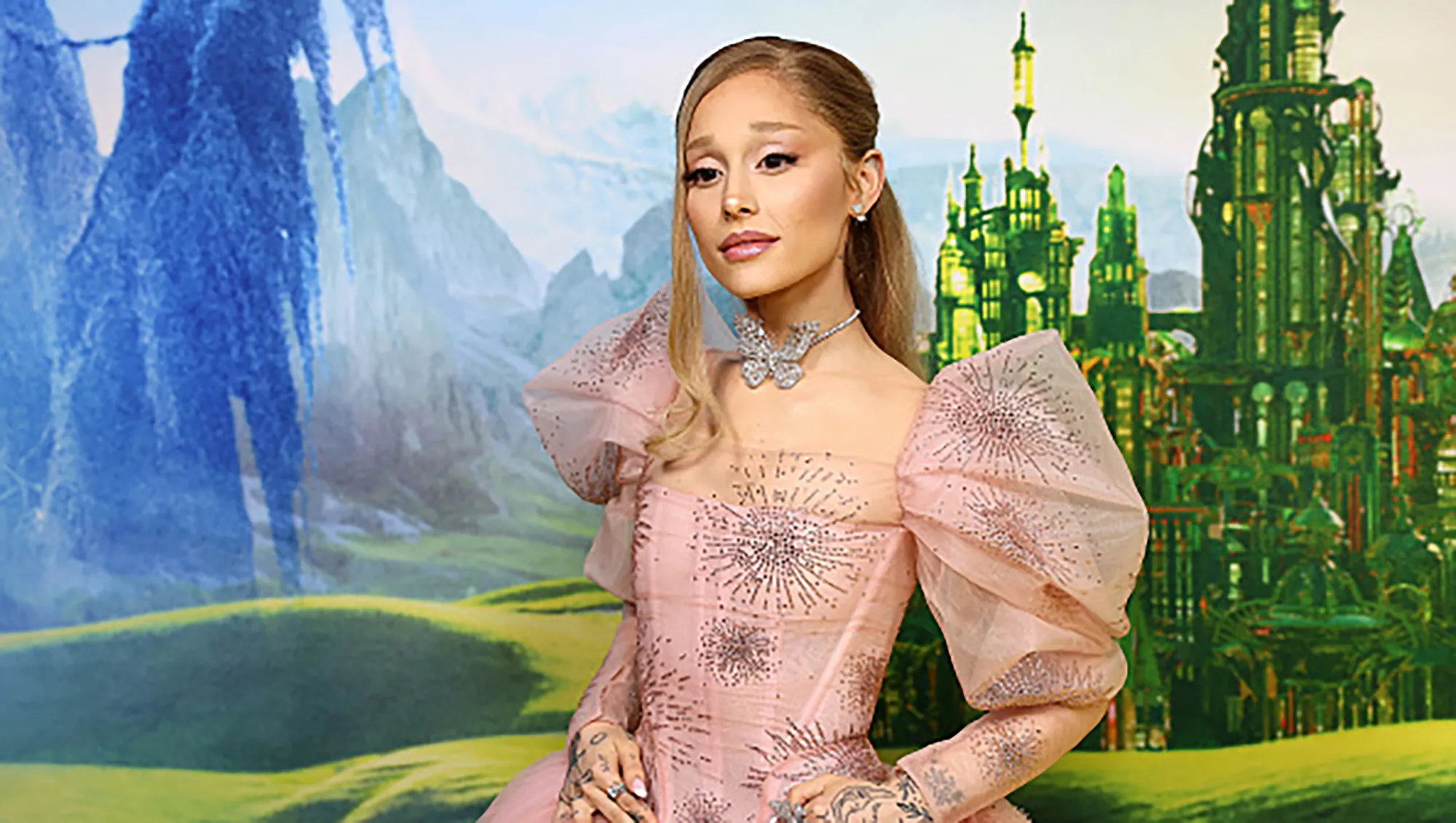 SYDNEY, AUSTRALIA - NOVEMBER 03: Ariana Grande attends the "Journey Through Oz" Tour to celebrate the Australian premiere of "Wicked" at State Theatre on November 03, 2024 in Sydney, Australia. (Photo by Don Arnold/WireImage)