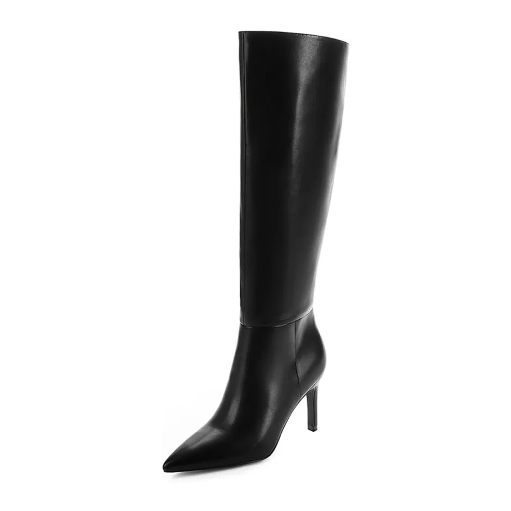Easyfox Knee High Pointed Toe Boots Amazon