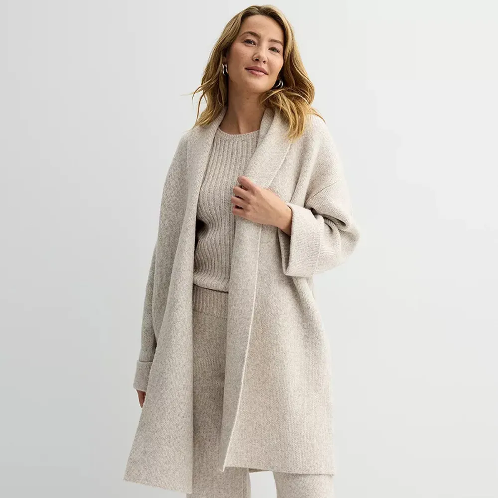 Sonoma Goods For Life Shawl Collar Duster Cardigan