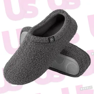 Replica Luxury HandbagTop Women's Fuzzy Curly Fur Memory Foam Loafer Slippers with Polar Fleece Lining