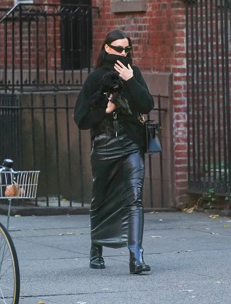 Irina Shayk is seen on November 19, 2024 in New York City