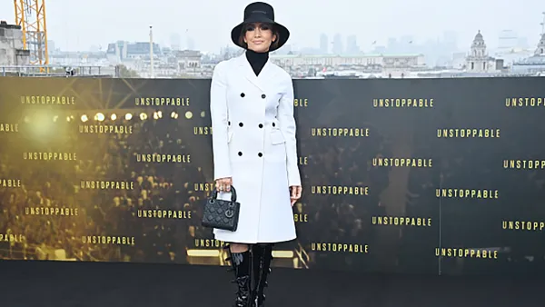 LONDON, ENGLAND - NOVEMBER 07: Jennifer Lopez attends the London photocall for "Unstoppable" on November 7, 2024 in London, England. (Photo by Dave Benett/WireImage)
