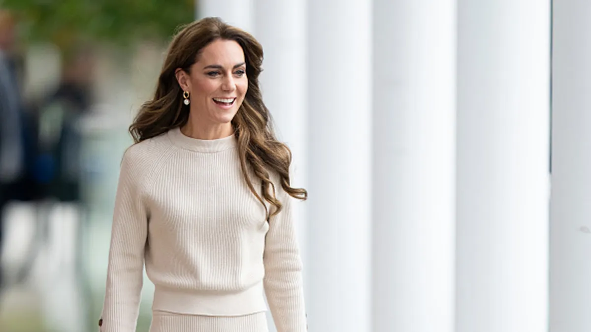 Catherine, Princess of Wales visits Nottingham Trent University to hear how they, and the University of Nottingham, are ensuring their students have the right mental health support around them as they begin the new university year on October 11, 2023 in Nottingham, England.